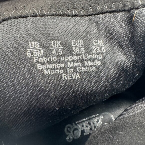 Carlos Womens Black Faux Suede Floral Embroidered Side Zip Heel Booties Size 6.5 - Picture 7 of 11